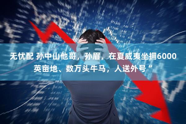 无忧配 孙中山他哥，孙眉，在夏威夷坐拥6000英亩地、数万头牛马，人送外号“